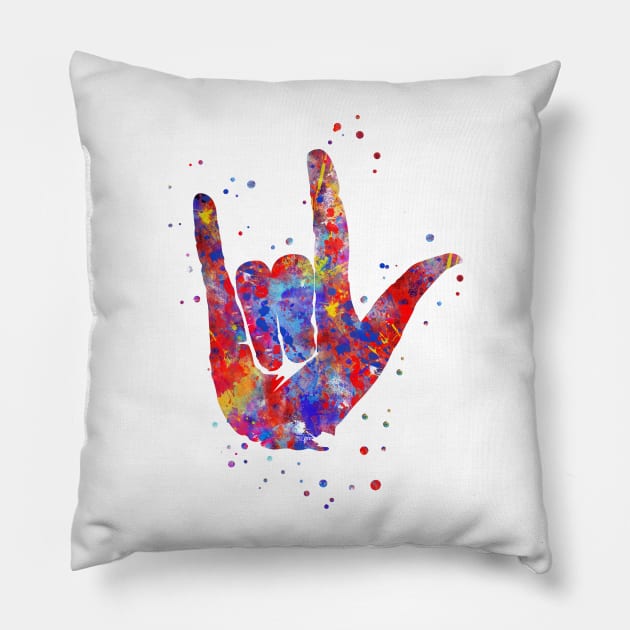 Symbol love Pillow by RosaliArt