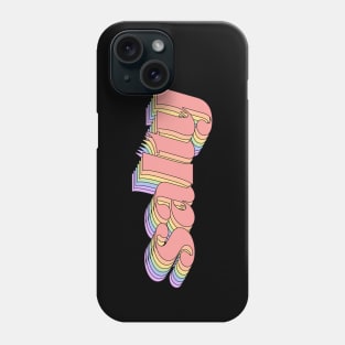 Meme: salty (pastel rainbow retro letters) Phone Case