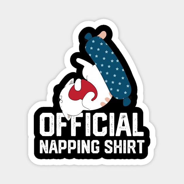 official napping shirt Magnet by spantshirt