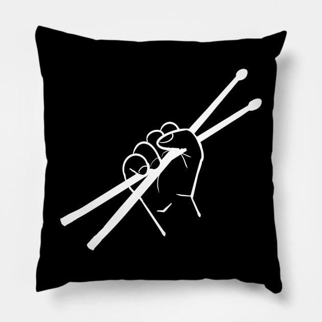 Drummer Fist Pillow by TheCoatesCloset