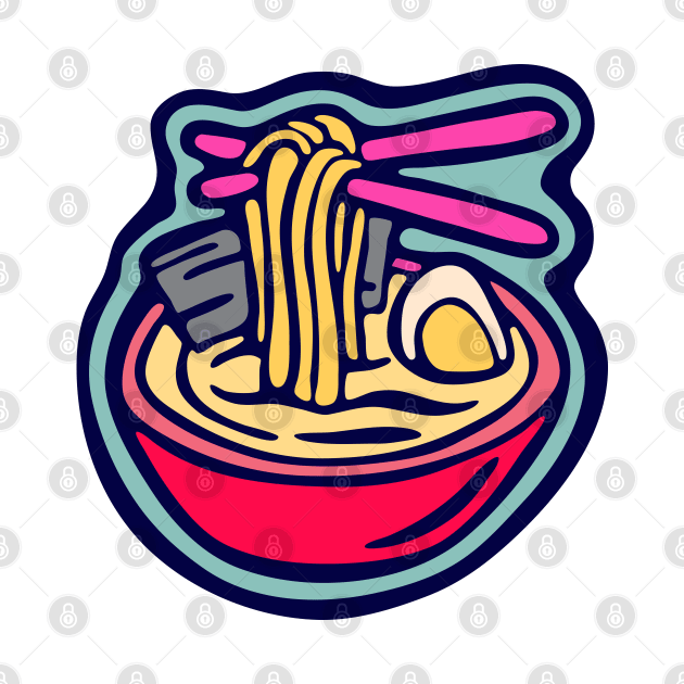 Ramen Noodles Bowl illustration by Cofefe Studio