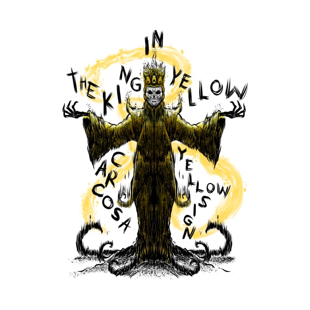 The Reign of Madness: Hastur The King in Yellow Design by Holymayo Tee