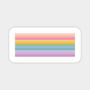 Colorful Rainbow Stripes Magnet
