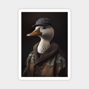 Animal Duck in Suit Magnet