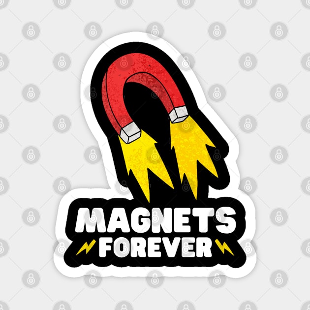 Magnets forever - physics joke Magnet by codeclothes