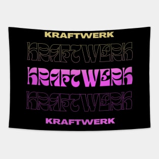 Kraftwerk // Typography Fan Art Design Tapestry