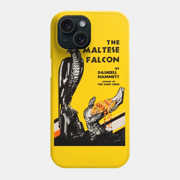 The Maltese Falcon Novel Cover Phone Case by MovieFunTime