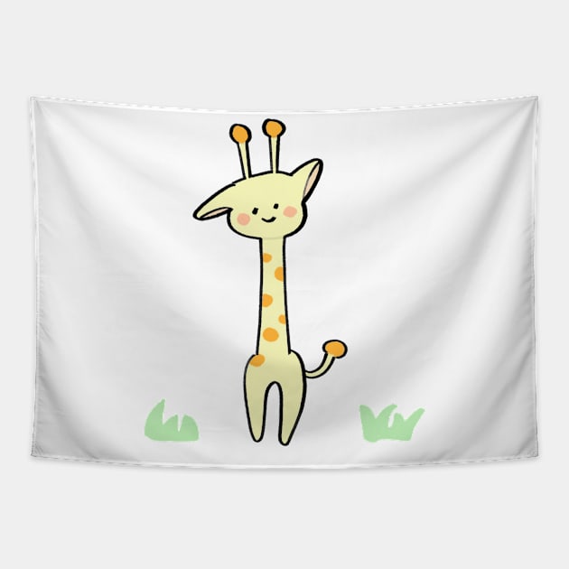 Cute giraffee Tapestry by ballooonfish