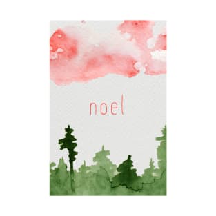 Christmas Noel Watercolor T-Shirt