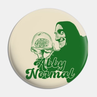 abby normal // green solid style Pin