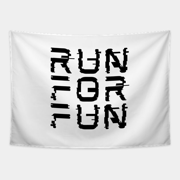 Run For Fun in gaming style Tapestry by Patterns-Hub