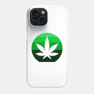 Pot Leaf Circle Logo Phone Case