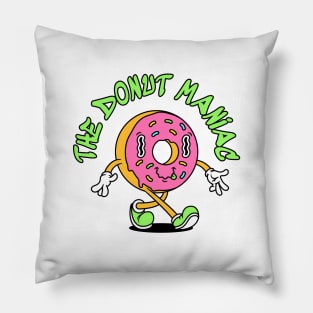 The Donut Maniac Pillow