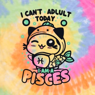 Funny Pisces Zodiac Sign - I can't adult today, I am a Pisces T-Shirt