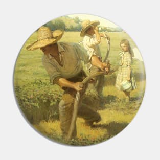 The Scythers (Back to the Farm) by NC Wyeth Pin