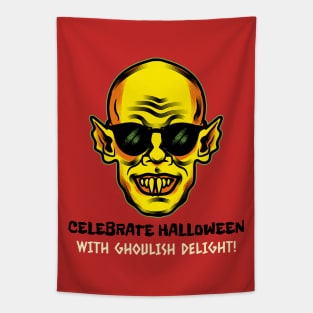 Ghoulish Halloween Celebration Tapestry