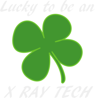 St Patty's Day Lucky to be an X-Ray Tech Black Font Magnet