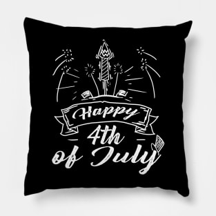 Fireworks 4th of July Design 2 Pillow