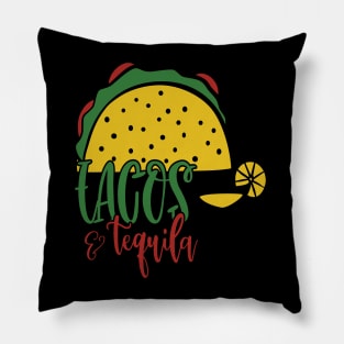 Tacos and Tequila Pillow