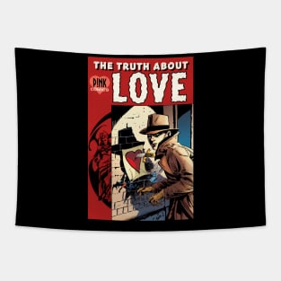 pink comics the truth about love Tapestry