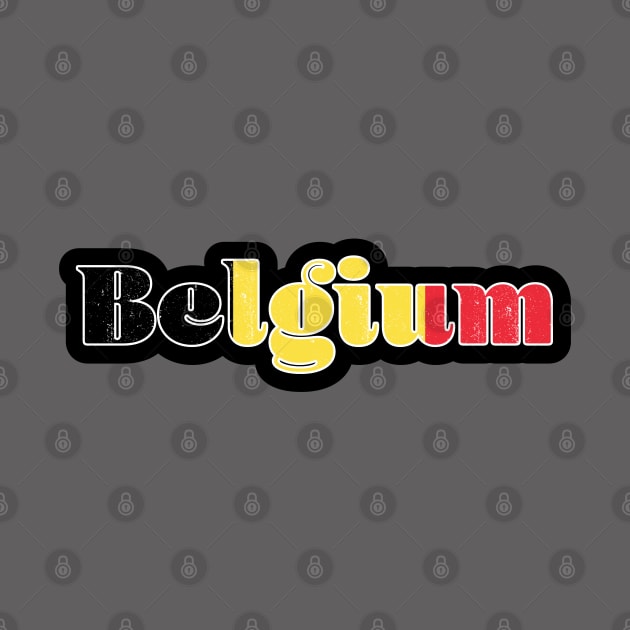 Belgium Flag Retro by cricky