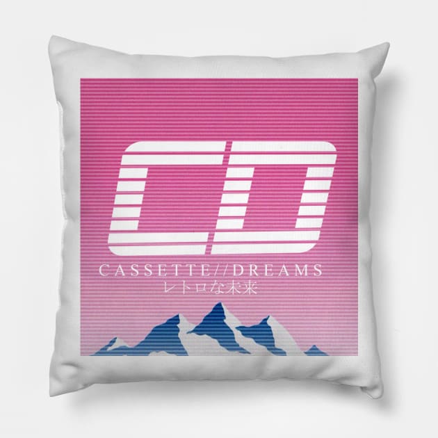 CASSETTE//DREAMS T-SHIRT Pillow by cassettedreams