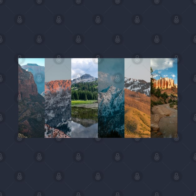 Utah Mountain Collage by stermitkermit