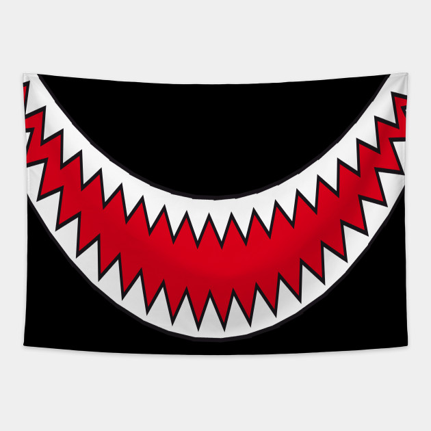 Download Halloween Shark Smile With Teeth - Teeth - Tapestry ...