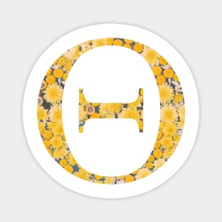 Theta Sorority Sunflower Sticker Magnet