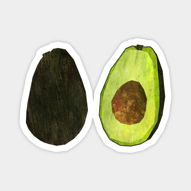 Avocado pair Magnet by Babban Gaelg