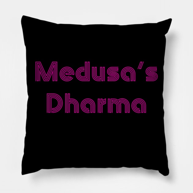 Medusa’s Dharma Disco T-shirt Pillow by Grey Reign