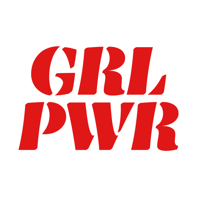 Girl Power GRL PWR (Red) by CreativeAngel