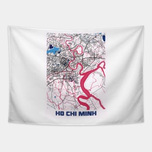 Ho Chi Minh - Vietnam MilkTea City Map Tapestry