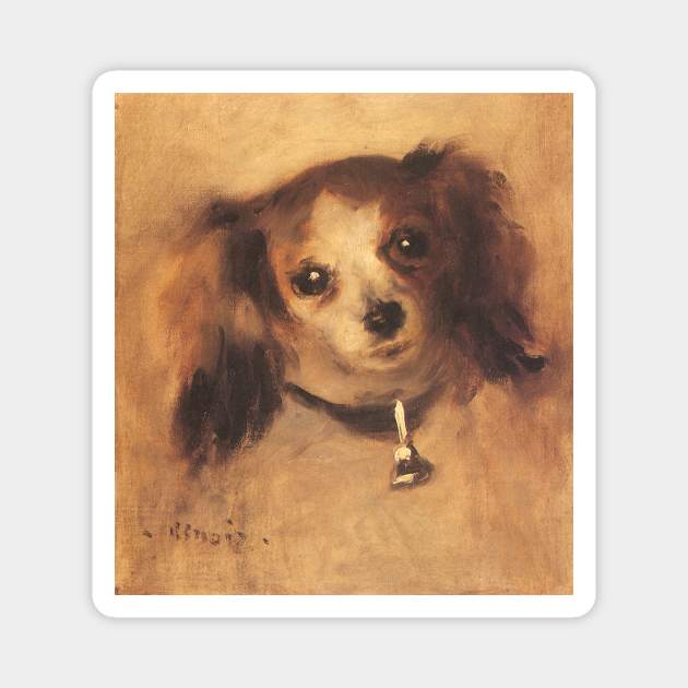 Head of a Dog by Pierre Renoir Magnet by MasterpieceCafe