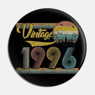 Classic 24th birthday gift for men women Vintage 1996 Pin