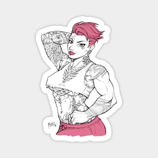 Pin Up Zarya Magnet