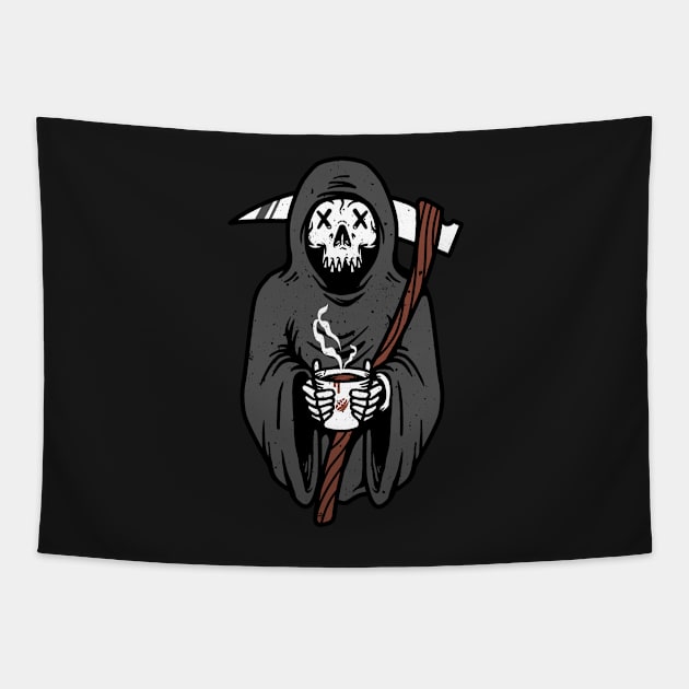 Coffee Reaper Tapestry by quilimo