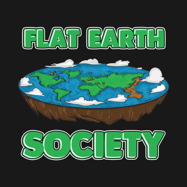 Flat Earth Society Funny Conspiracy Theory Gift by Dr_Squirrel