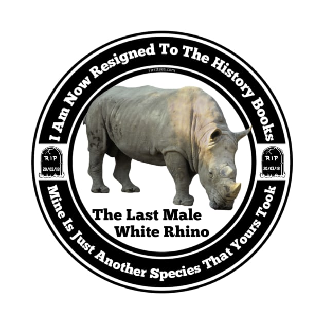 RIP The Last White Rhino by FirstTees