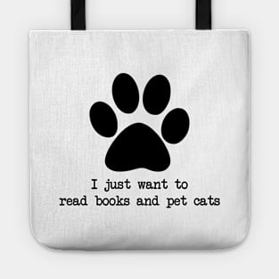 Book and cat lovers Tote