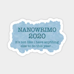 2020 NaNoWriMo Magnet