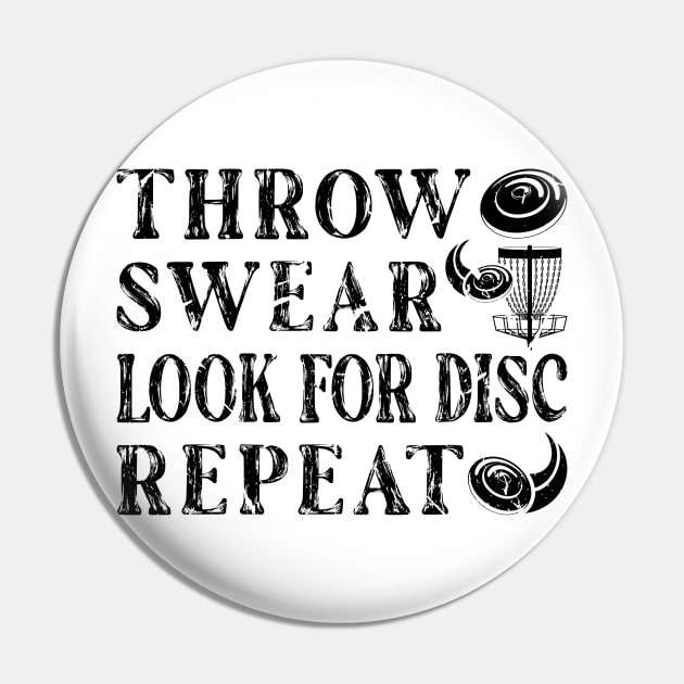 Disc Golf Funny Disc Golfer Pin by Humbas Fun Shirts