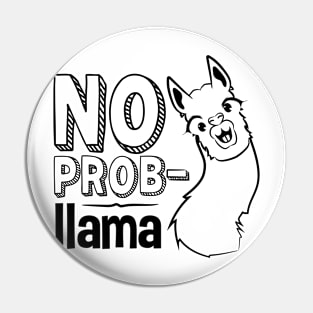 No Prob-llama Pin