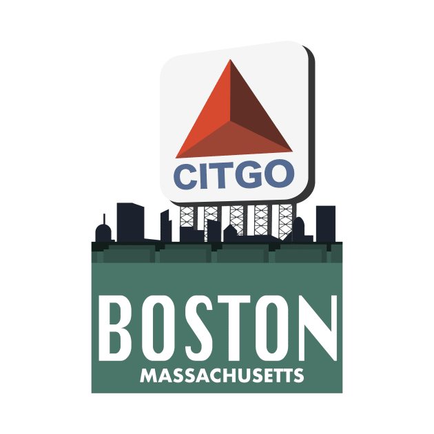 Fenway Citgo Sign Boston by Rosemogo