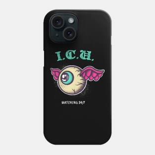 I.C.U. Watching Eye Wings Eybeall Tattoo Phone Case