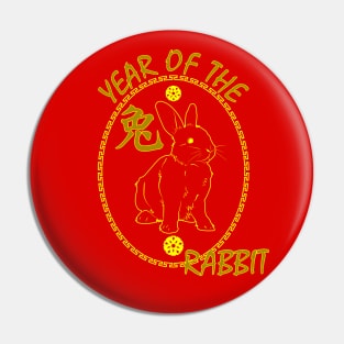 Year of the Rabbit Zodiac Chinese New Year Pin