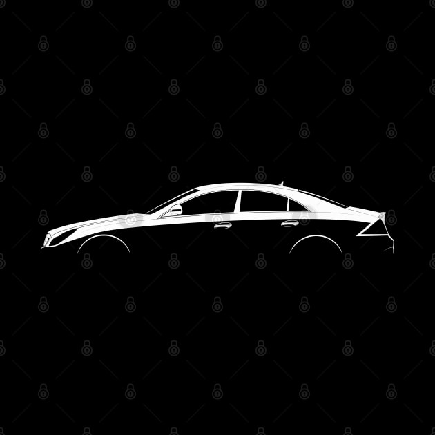 Mercedes-Benz CLS-Class (C219) Silhouette by Car-Silhouettes