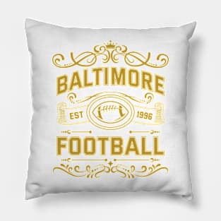 Vintage Baltimore Football Pillow