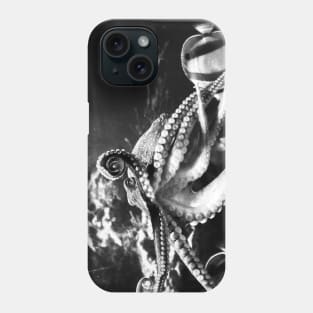 Silent Monochrome Tendrils Phone Case