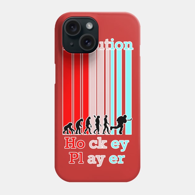 Hockey Lovers , Evolution Of Hockey players , Hockey gift , Hockey Addicts , Gameday Phone Case by OsOsgermany